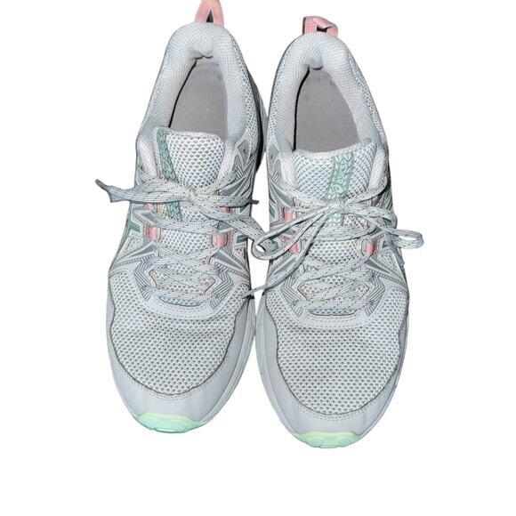 ASICS Gel Venture 8 Athletic Trail Women’s Size 9.5 Grey/Green 1012B230 - Picture 2 of 14